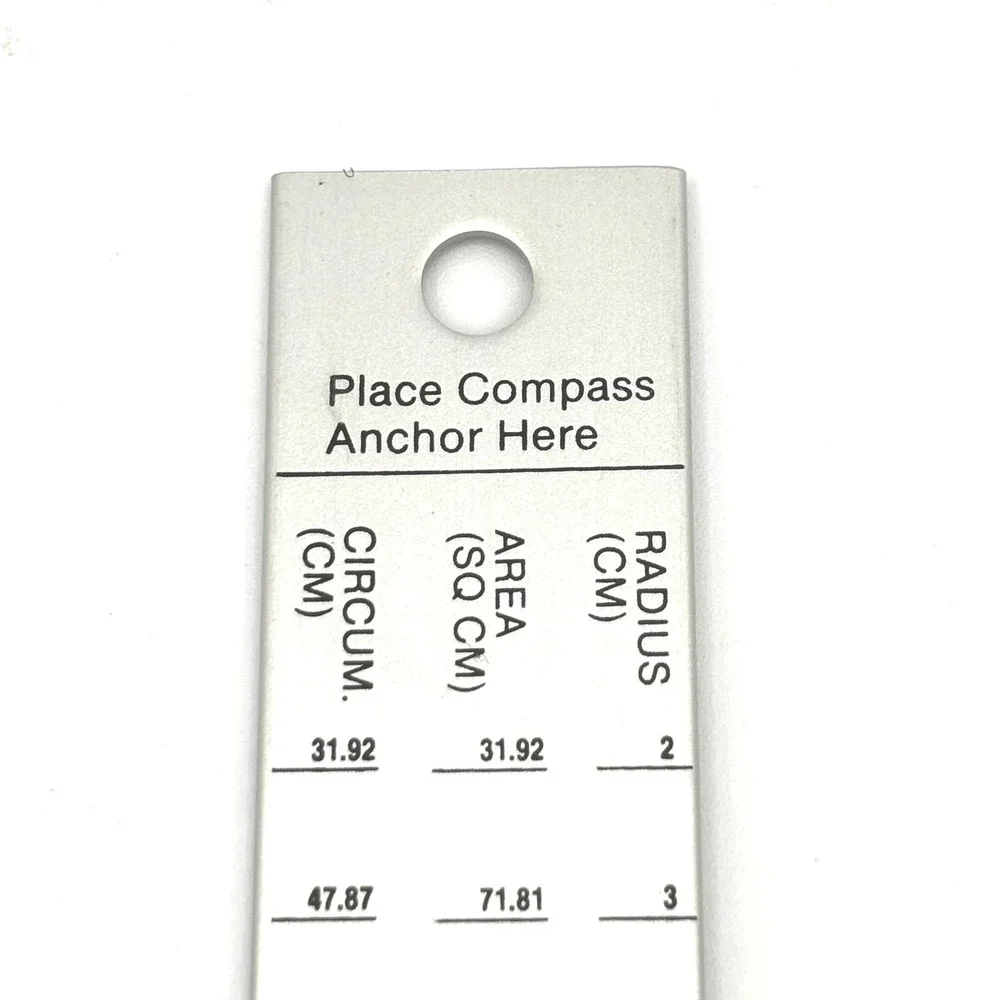 VTG Alumicolor Compass Rule Pattern Drafting Tool 18